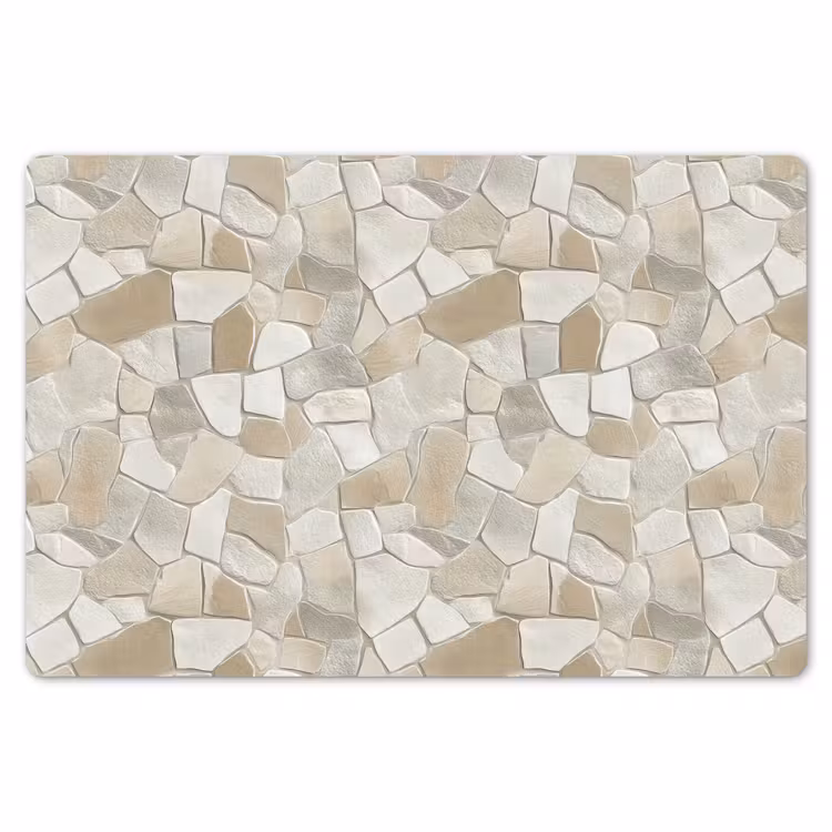 Placemat - 6 stuks - Mozaïek - Stenen - Beige — 7