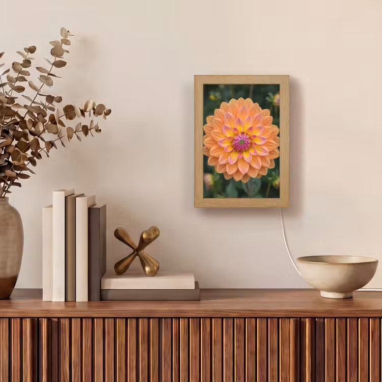 Tafellamp - Dahlia - Bloem - Oranje — 4