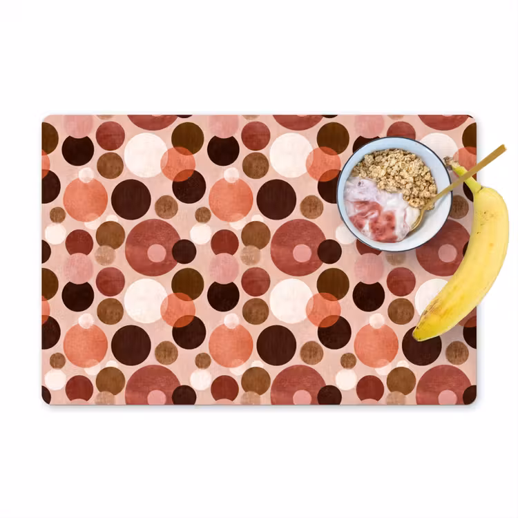 Placemat - 6 stuks - Cirkels - Modern - Kleurrijk