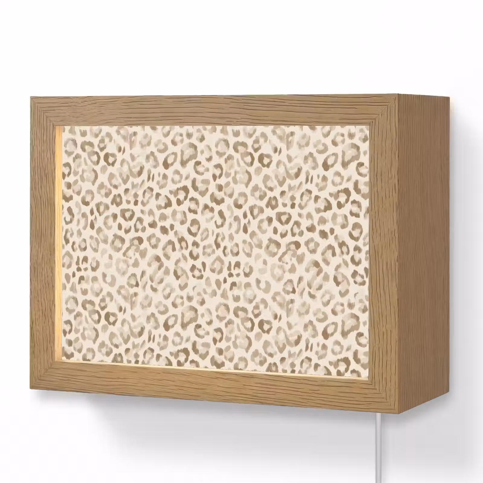 Lightbox - Wandlamp - Luipaard - Klassiek - Beige — 1