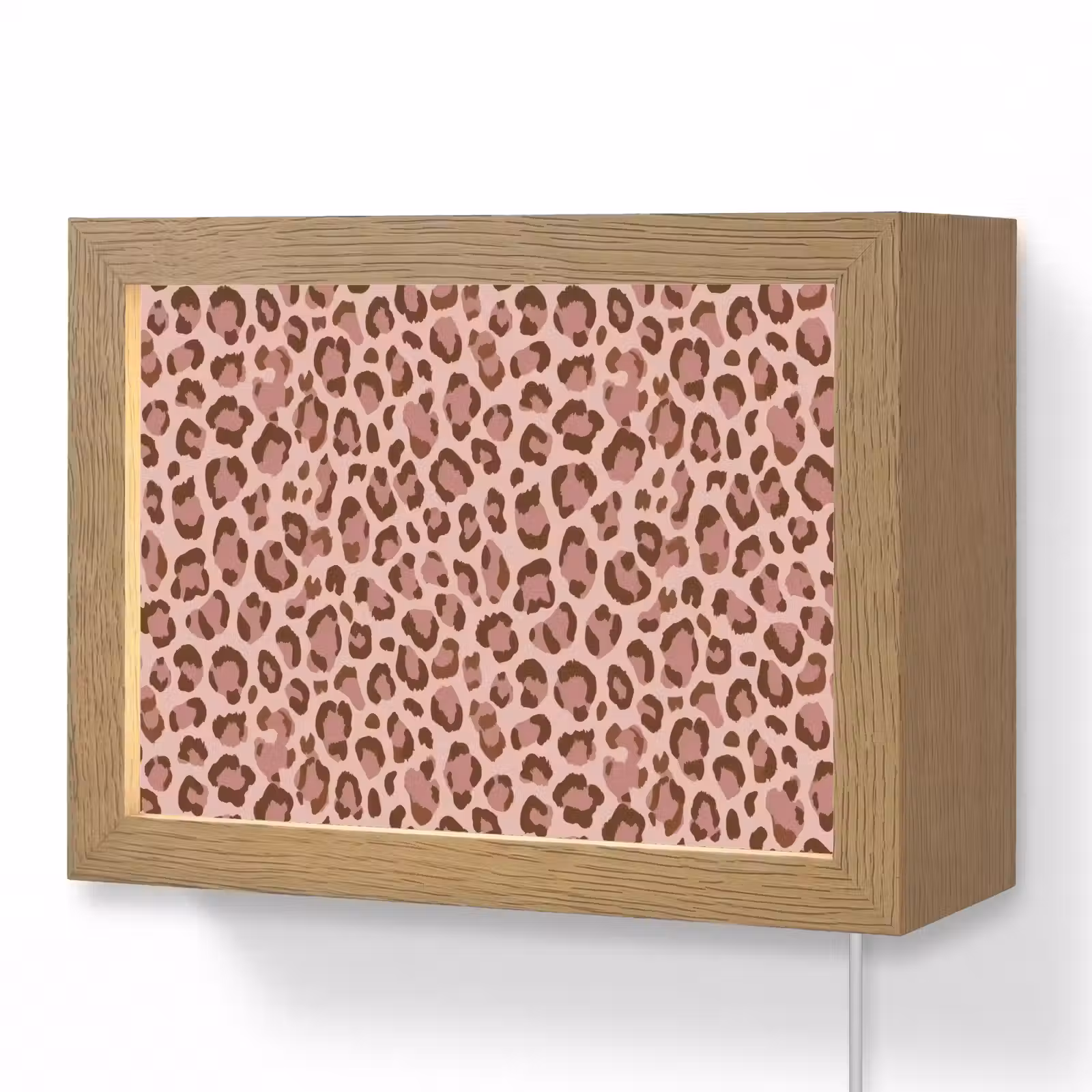 Lightbox - Wandlamp - Luipaard - Patroon - Roze — 1
