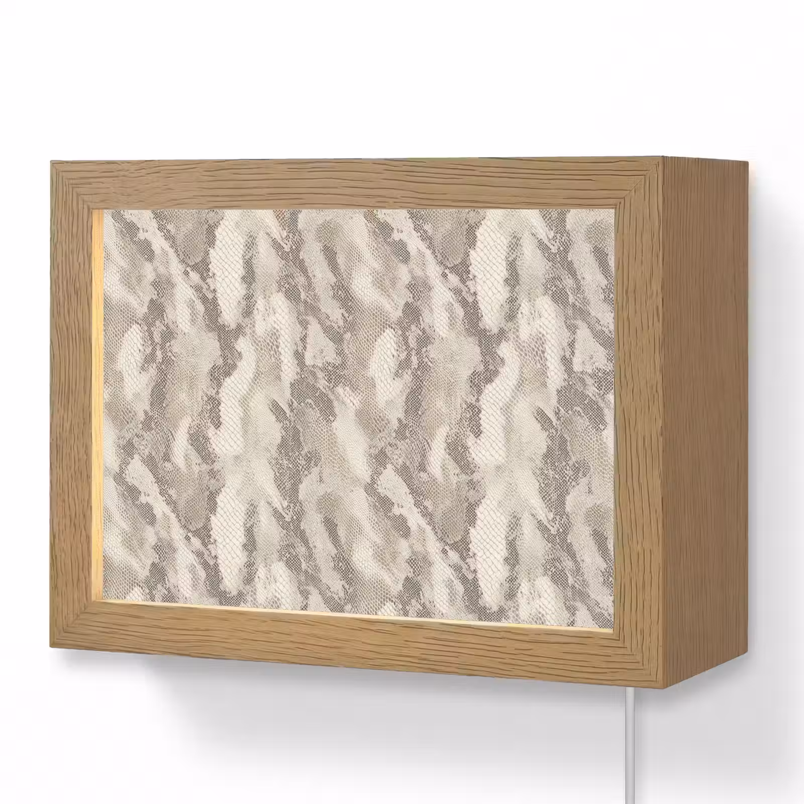 Lightbox - Wandlamp - Slang - Patroon - Taupe — 1