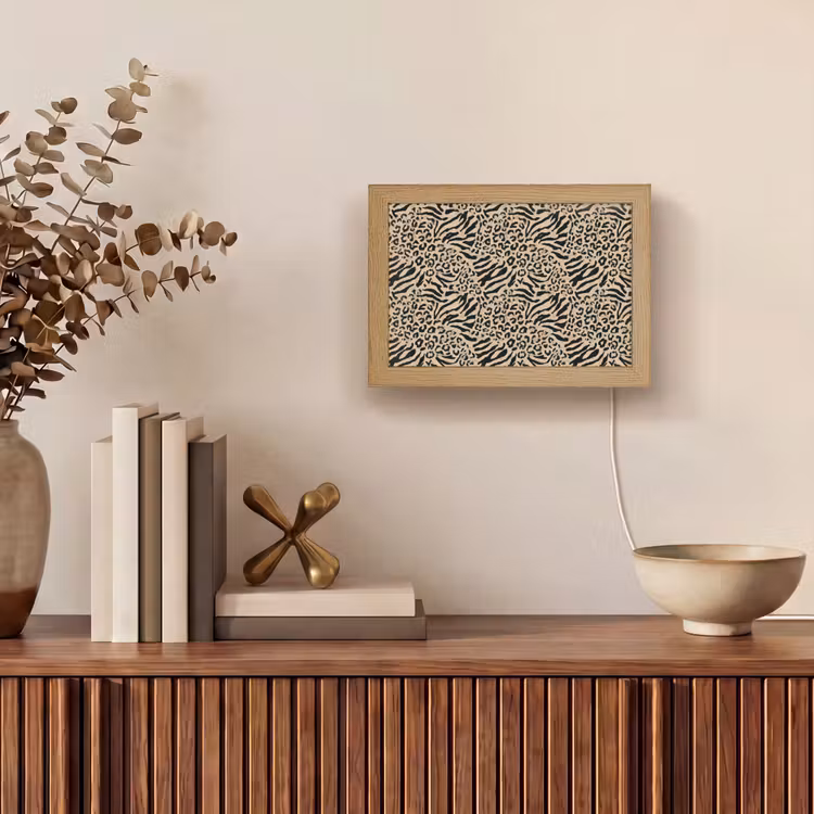 Lightbox - Wandlamp - Giraf - Zebra - Motief - Bruin — 4