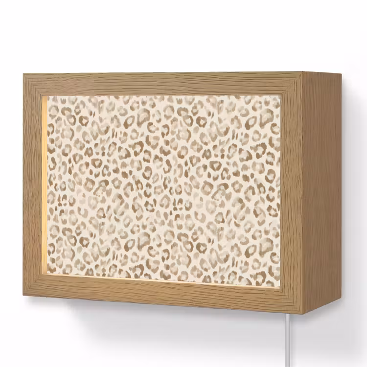 Lightbox - Wandlamp - Luipaard - Klassiek - Beige — 1