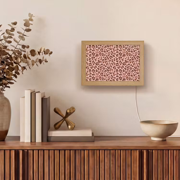 Lightbox - Wandlamp - Luipaard - Patroon - Roze — 4