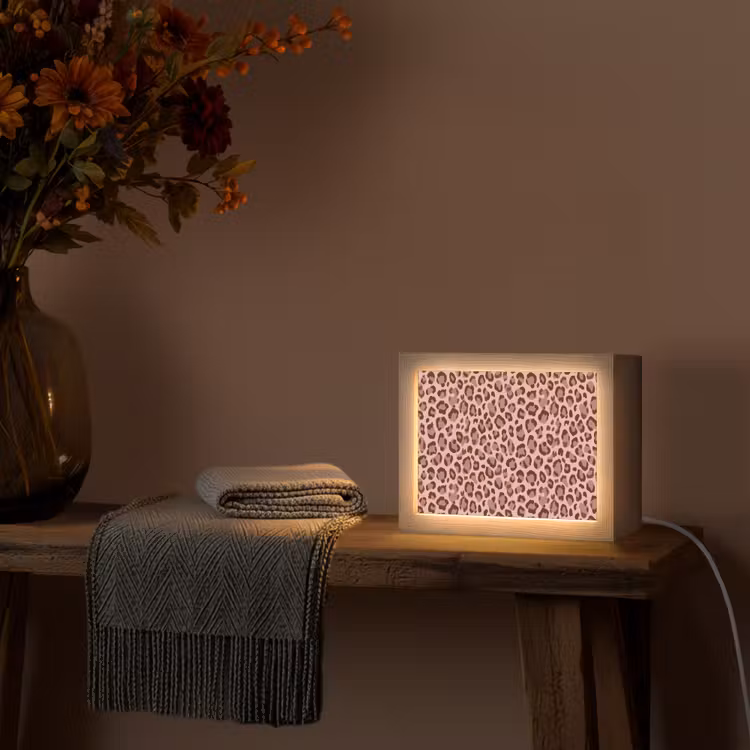 Lightbox - Wandlamp - Luipaard - Patroon - Roze — 5
