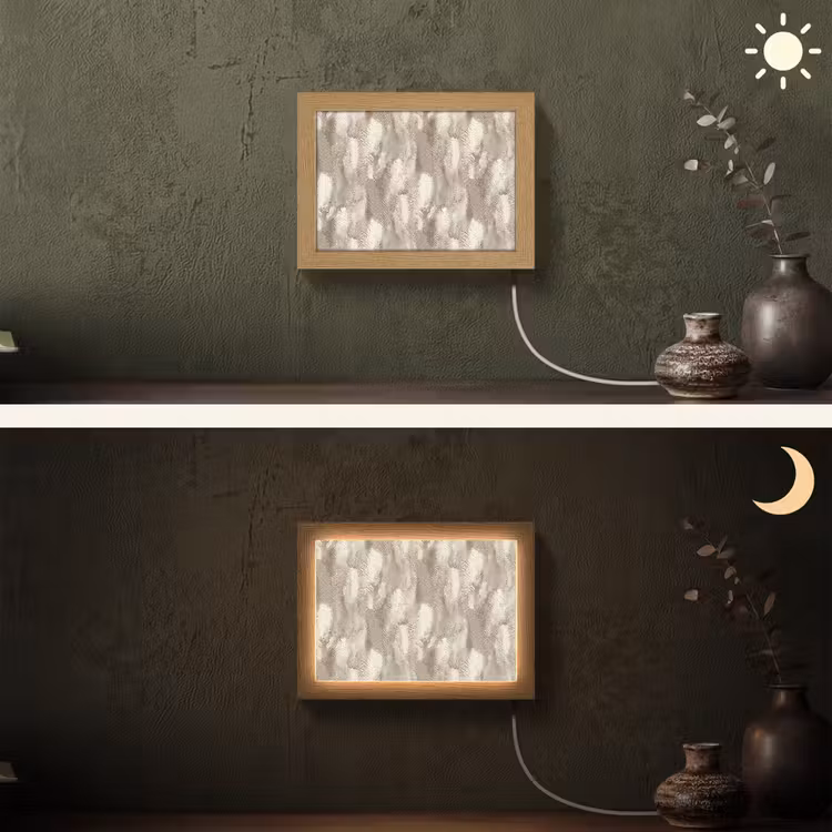 Lightbox - Wandlamp - Slang - Textuur - Zand — 3