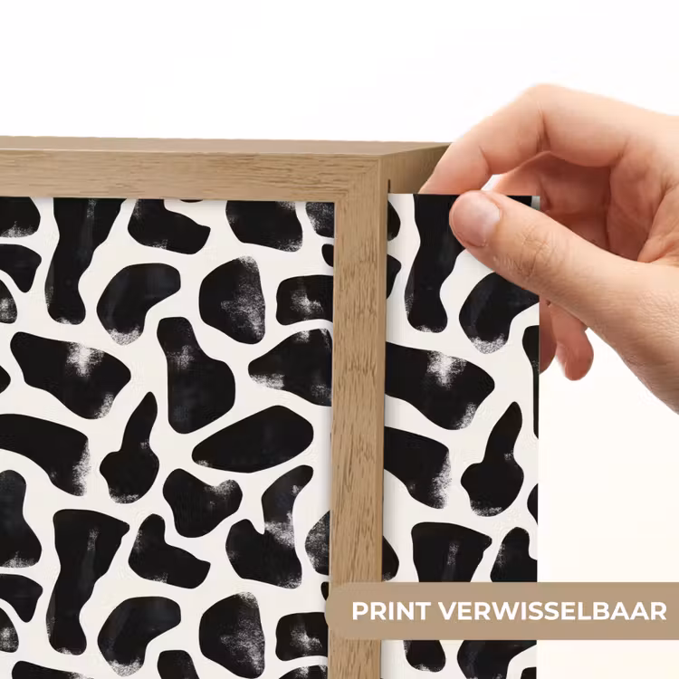 Lightbox - Wandlamp - Dierenpatroon - Vlekken - Zwart - Wit — 6