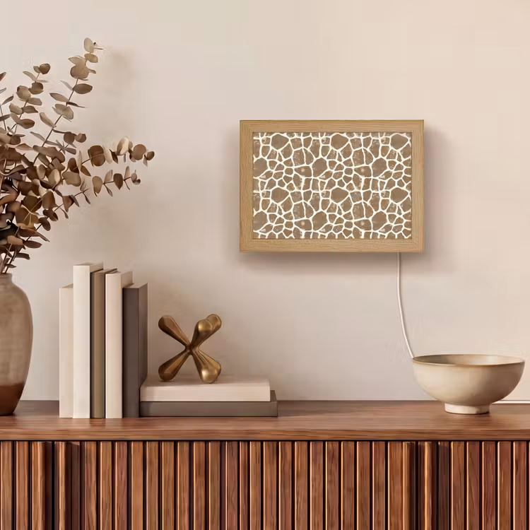 Lightbox - Wandlamp - Giraf - Klassiek - Bruin — 4
