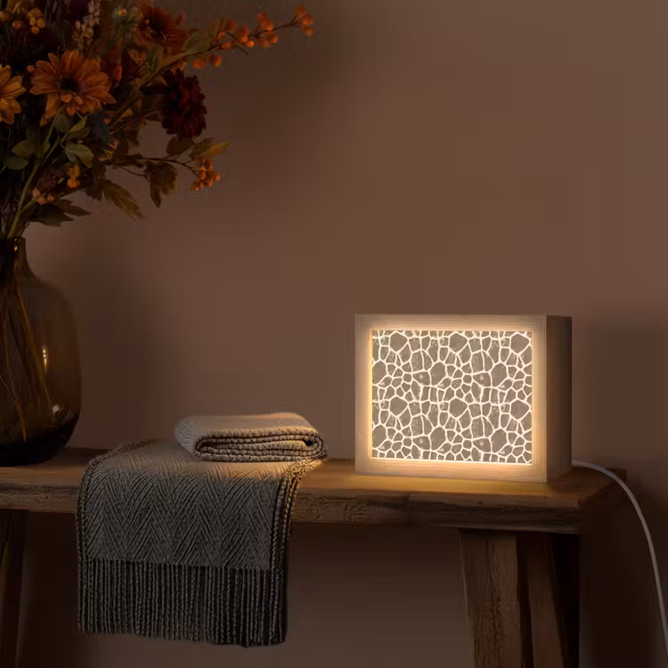 Lightbox - Wandlamp - Giraf - Klassiek - Bruin — 5