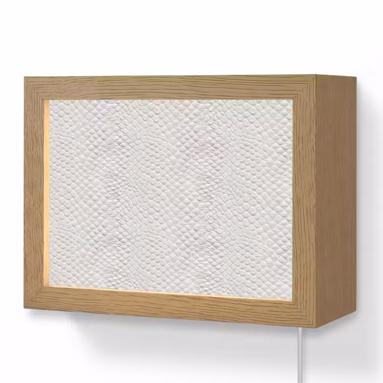 Lightbox - Wandlamp - Slang - Patroon - Wit — 1