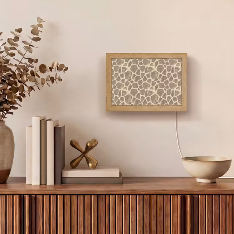 Lightbox - Wandlamp - Giraf - Patroon - Beige - Bruin — 4