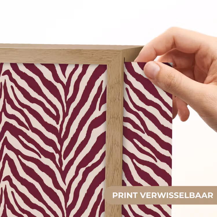 Lightbox - Wandlamp - Zebra - Motief - Bordeaux - Rood — 6