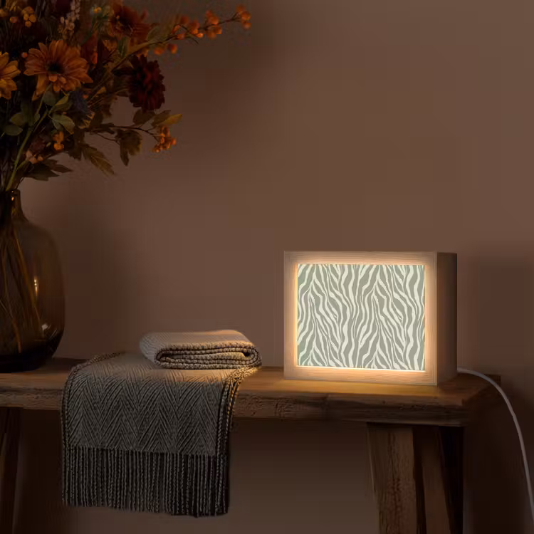 Lightbox - Wandlamp - Zebra - Motief - Groen — 5