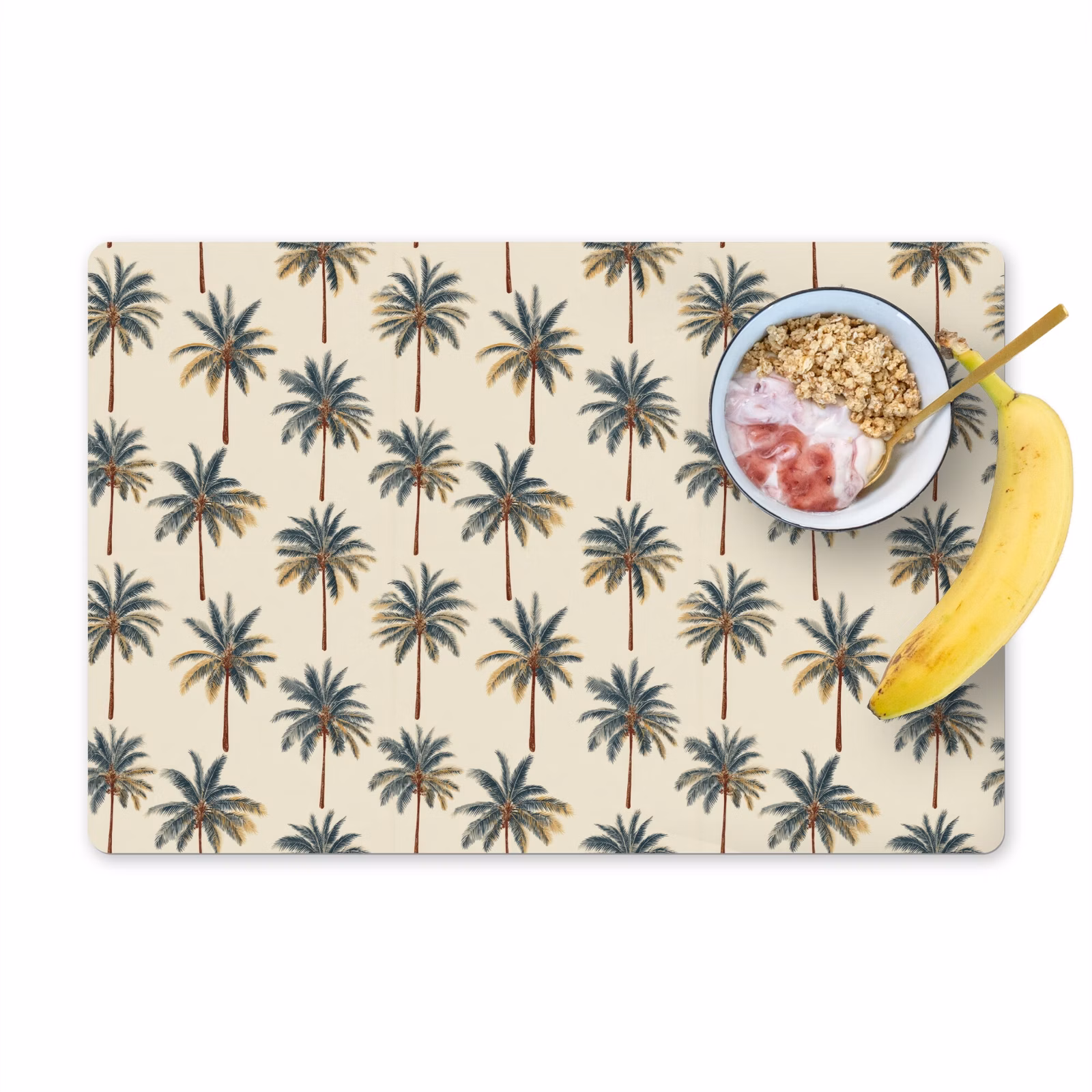 Placemat - 6 stuks - Palmbomen - Tropisch - Groen — 1