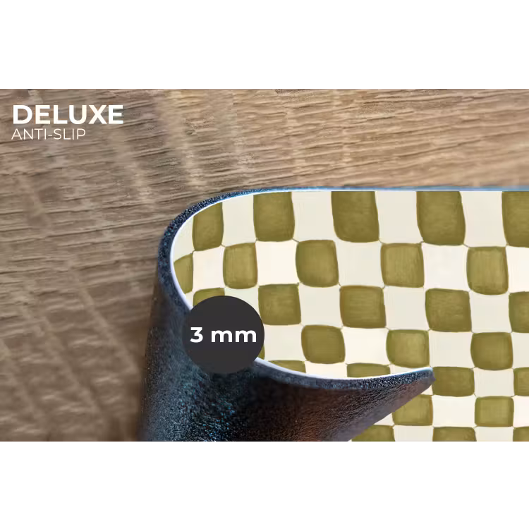 Placemat - 6 stuks - Schaak - Patroon - Groen — 4