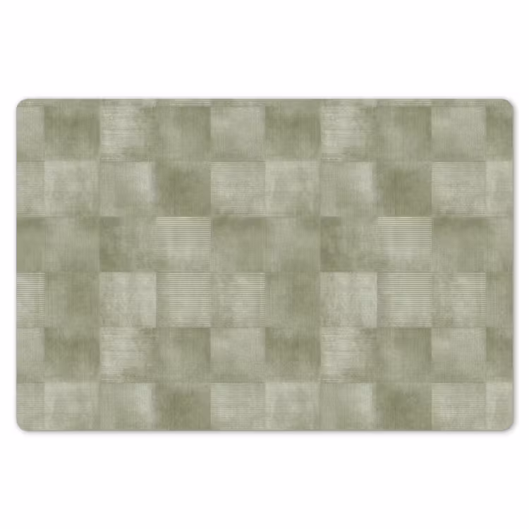 Placemat - 6 stuks - Vlakken - Rustiek - Groen — 7