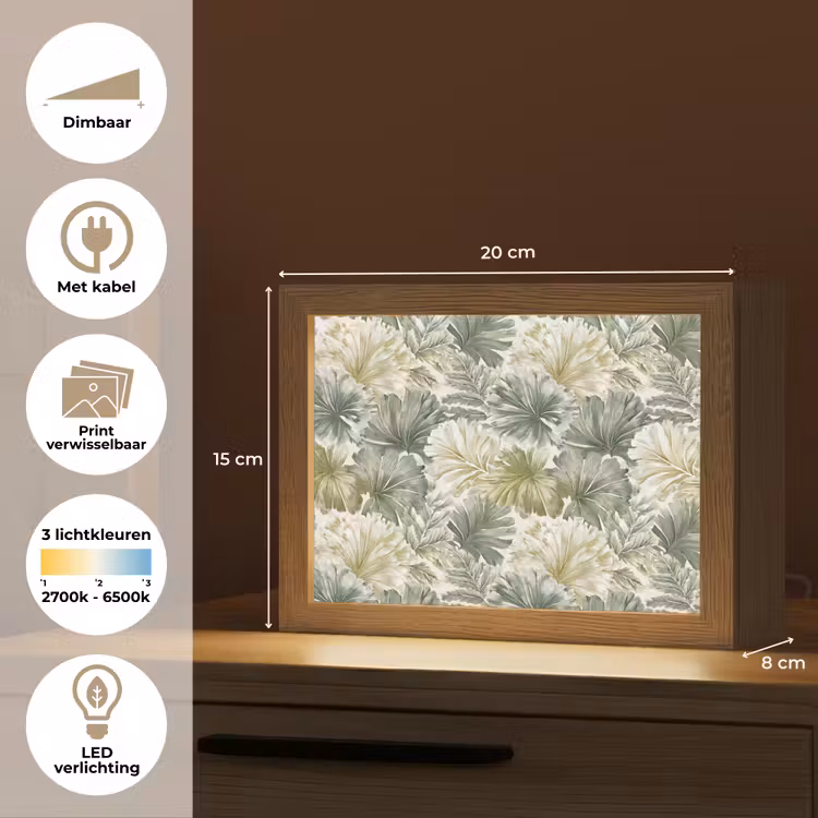 Lightbox - Wandlamp - Bladeren - Botanisch - Groen — 9