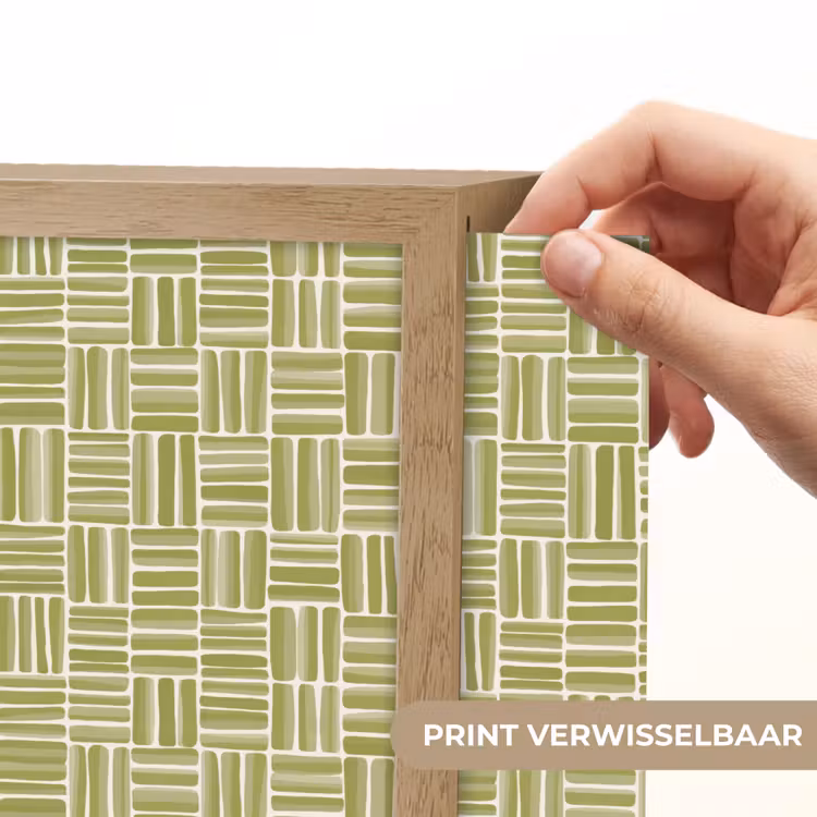 Lightbox - Wandlamp - Vlecht - Patroon - Groen — 6