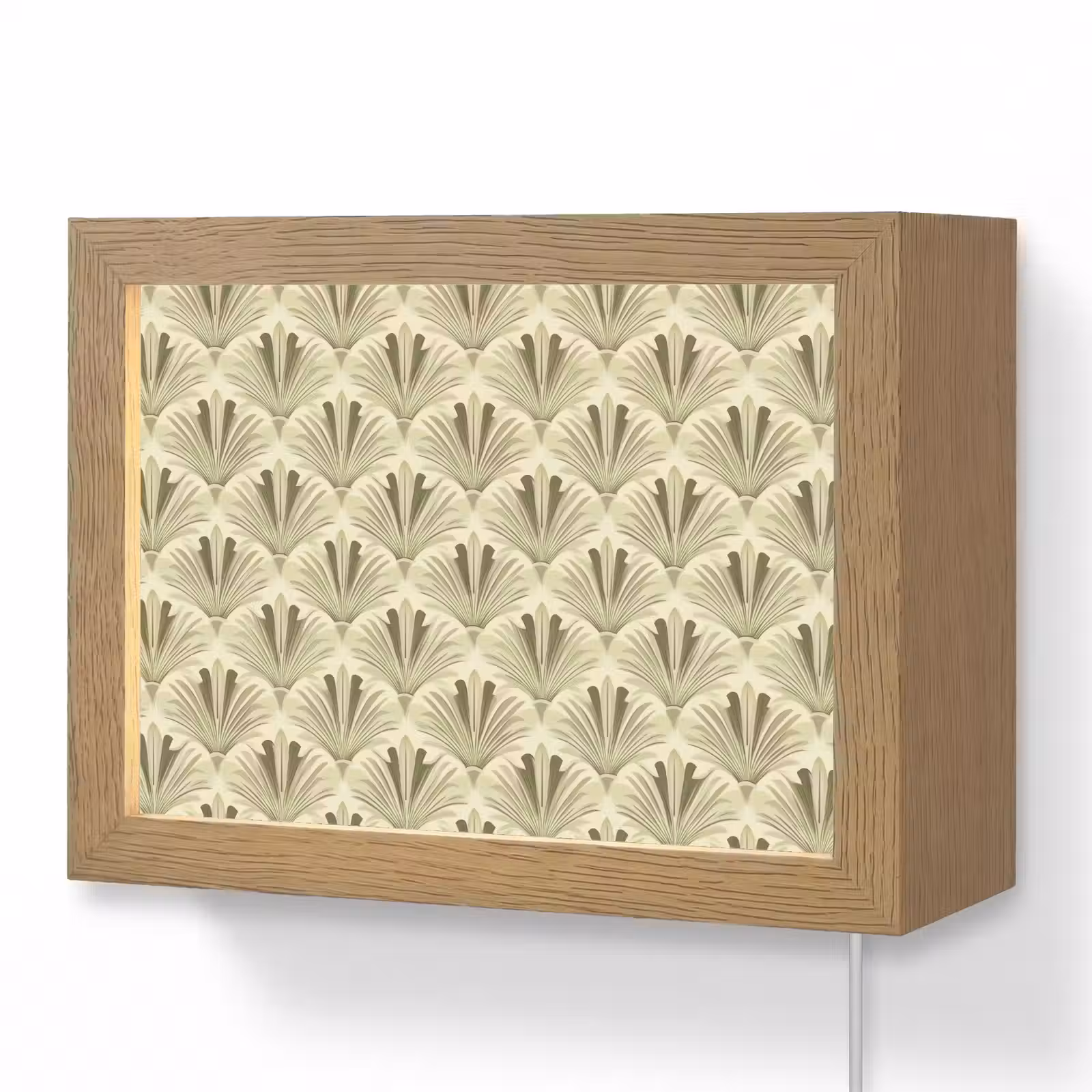 Lightbox - Wandlamp - Klassiek - Waaier - Groen — 1