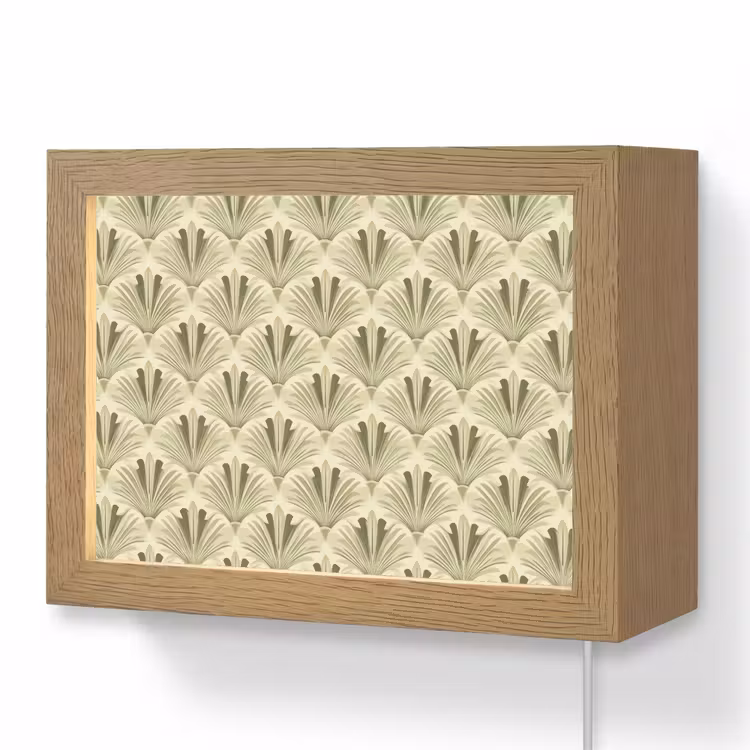 Lightbox - Wandlamp - Klassiek - Waaier - Groen — 1