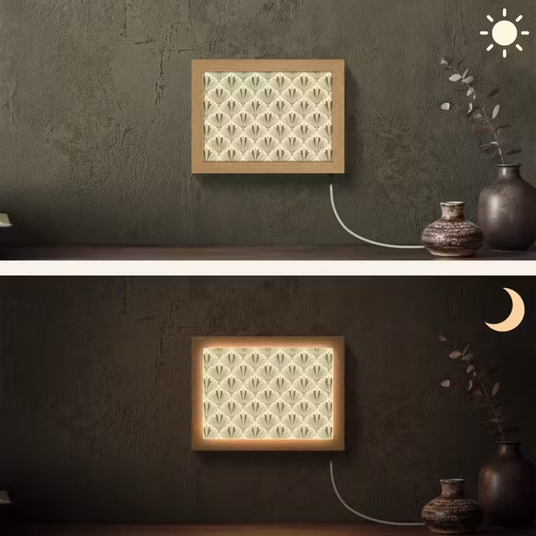Lightbox - Wandlamp - Klassiek - Waaier - Groen — 3