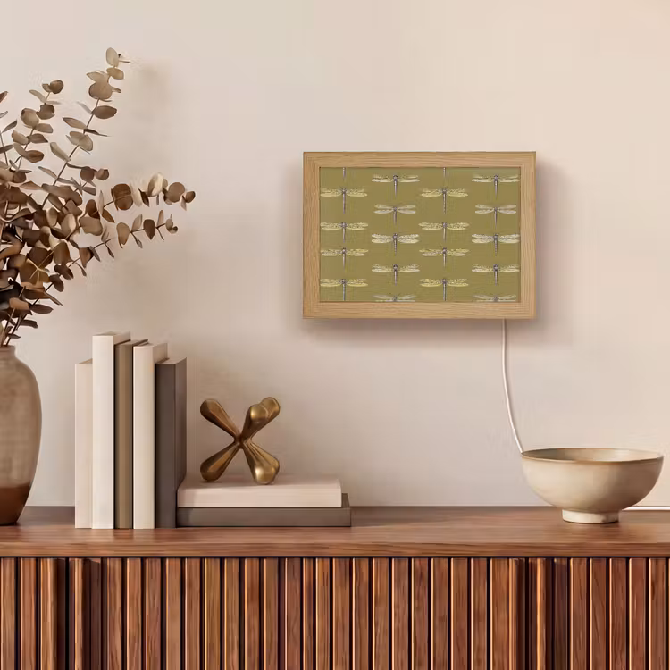 Lightbox - Wandlamp - Libellen - Patroon - Groen — 4
