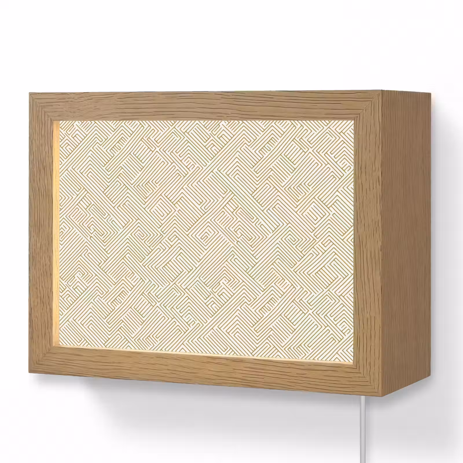 Lightbox - Wandlamp - Geometrisch - Lijnen - Groen — 1