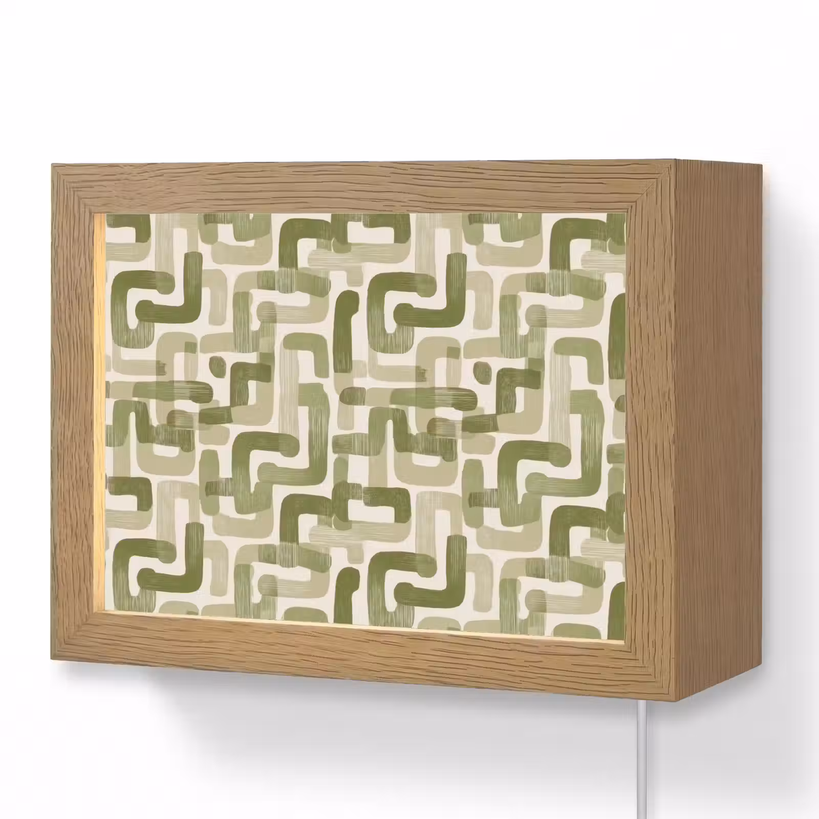Lightbox - Wandlamp - Modern - Grafisch - Groen — 1
