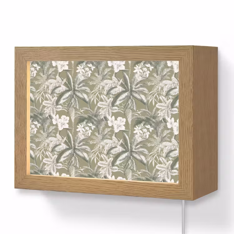 Lightbox - Wandlamp - Botanisch - Bloemen - Groen — 1