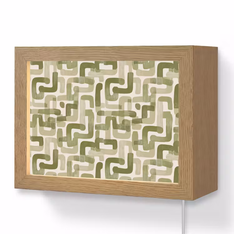 Lightbox - Wandlamp - Modern - Grafisch - Groen — 1