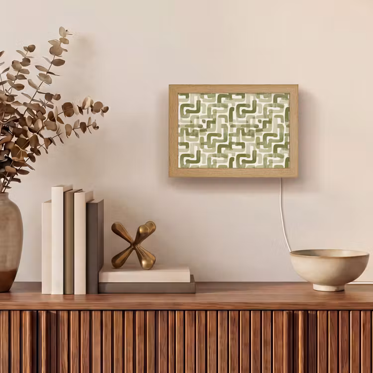 Lightbox - Wandlamp - Modern - Grafisch - Groen — 4