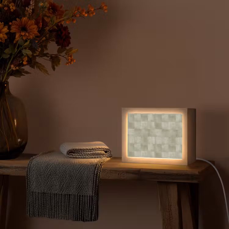 Lightbox - Wandlamp - Vlakken - Rustiek - Groen — 5