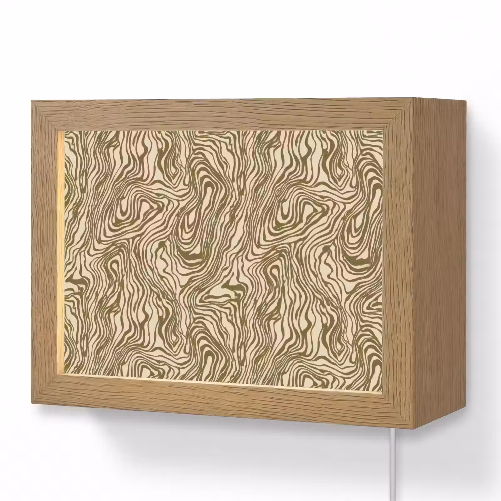 Lightbox - Wandlamp - Abstract - Marmer - Groen — 1