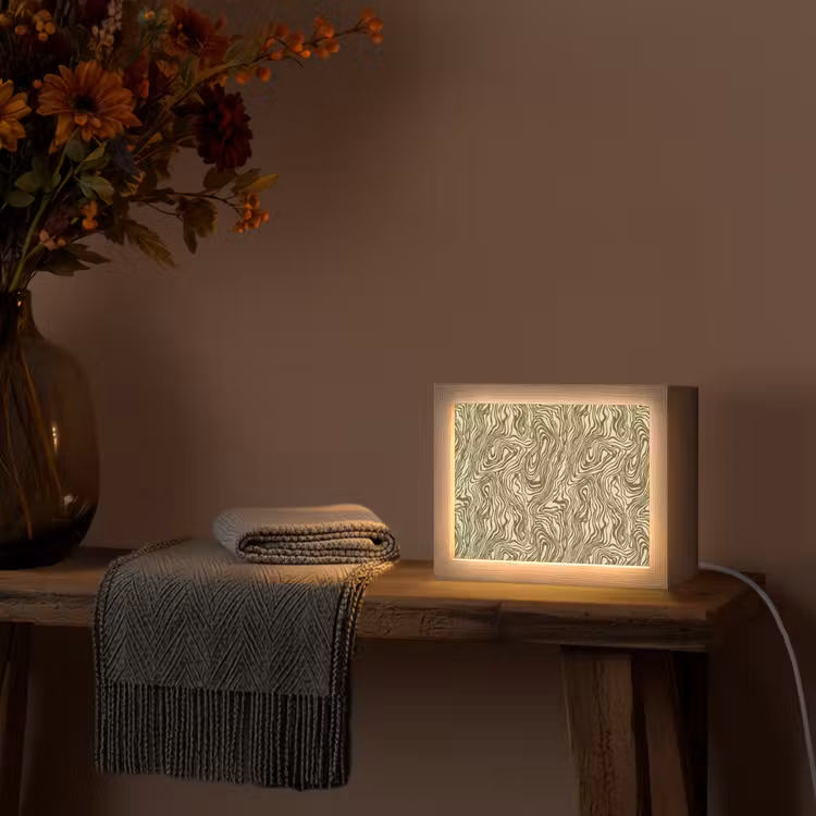 Lightbox - Wandlamp - Abstract - Marmer - Groen — 5
