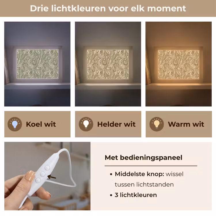 Lightbox - Wandlamp - Abstract - Marmer - Groen — 7