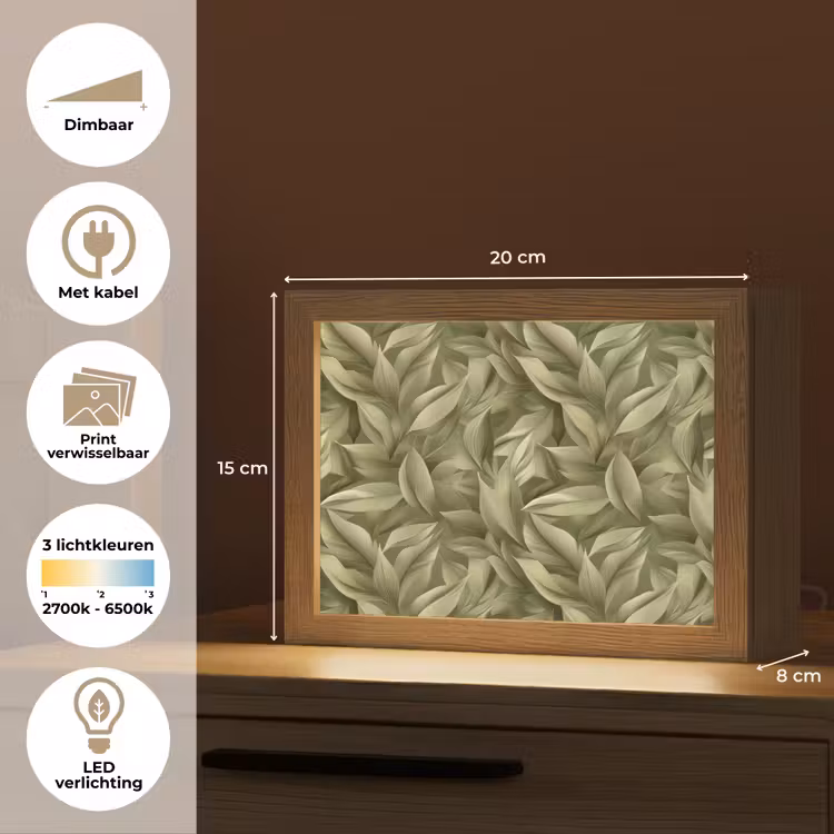 Lightbox - Wandlamp - Bladeren - Modern - Groen — 9