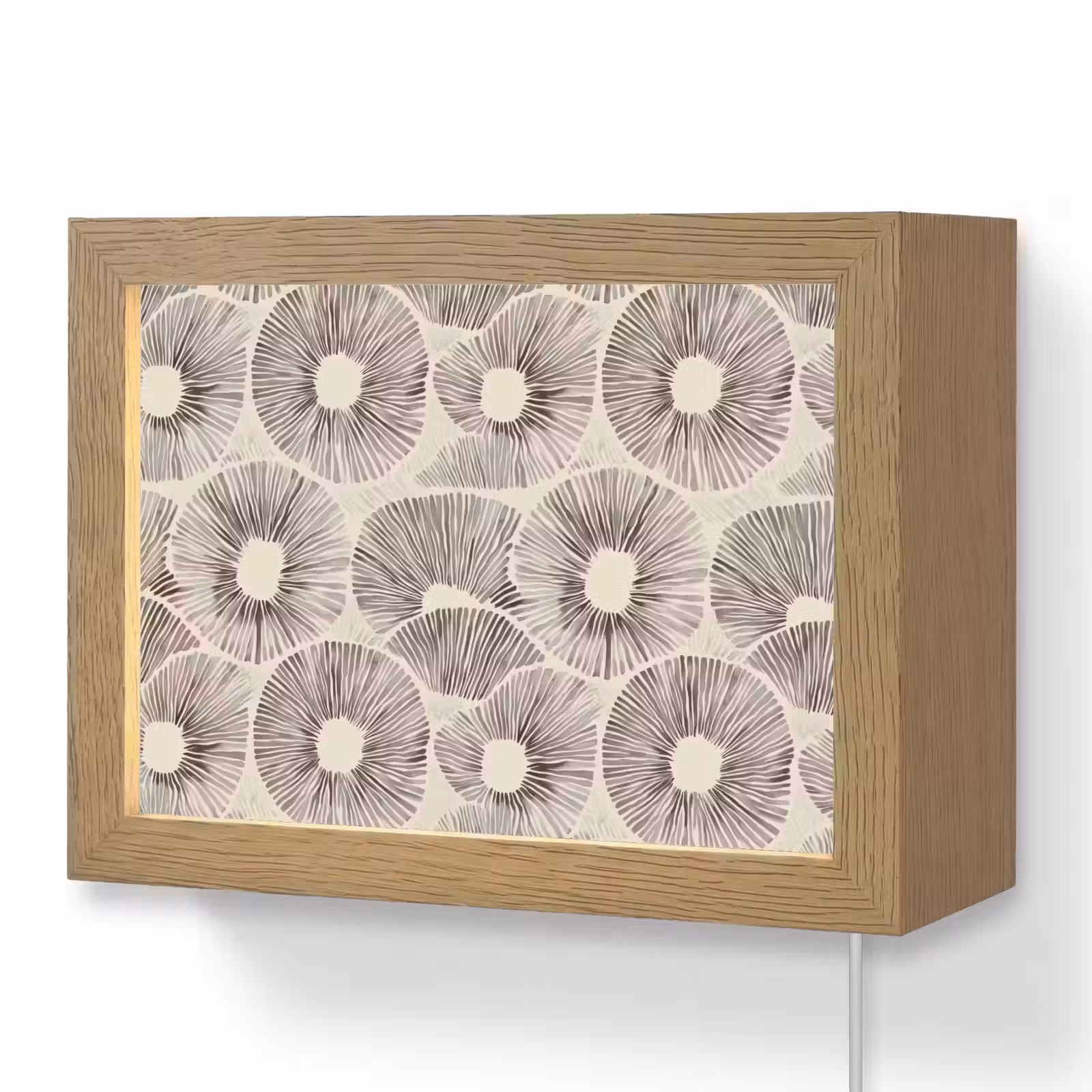 Lightbox - Wandlamp - Cirkels - Patroon - Zwart — 1