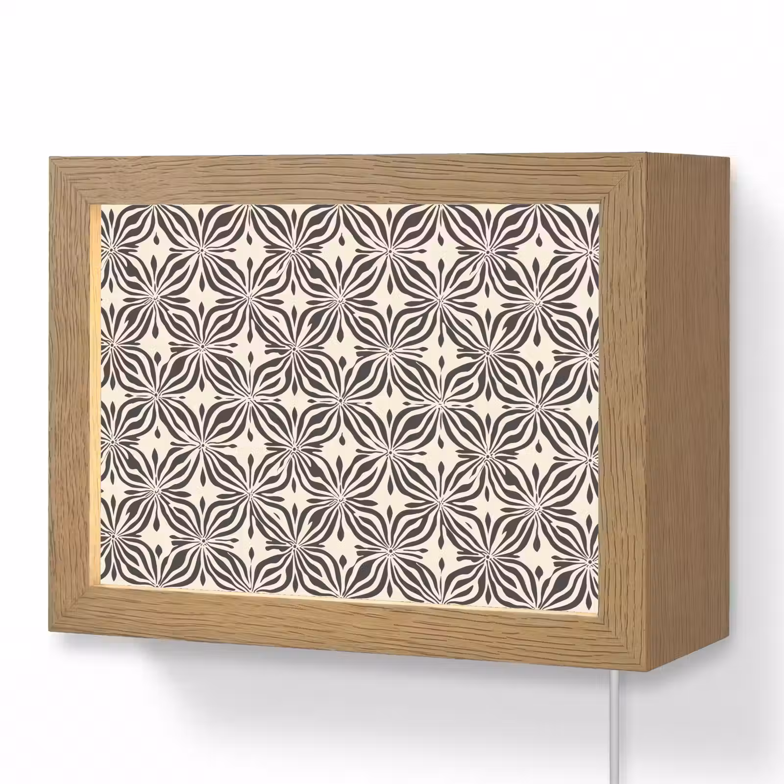 Lightbox - Wandlamp - Grafisch - Patroon - Zwart — 1