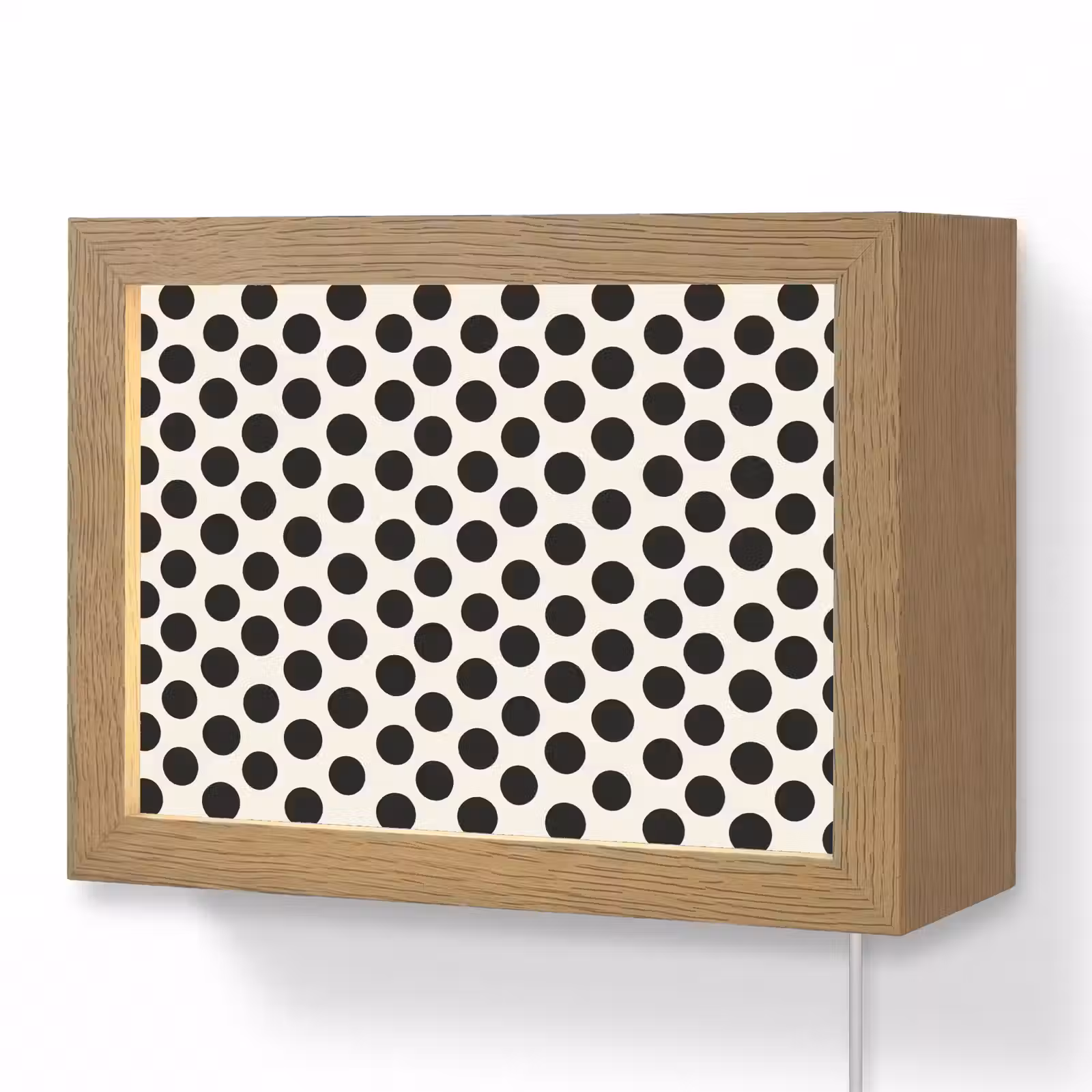 Lightbox - Wandlamp - Klassiek - Stippen - Zwart — 1
