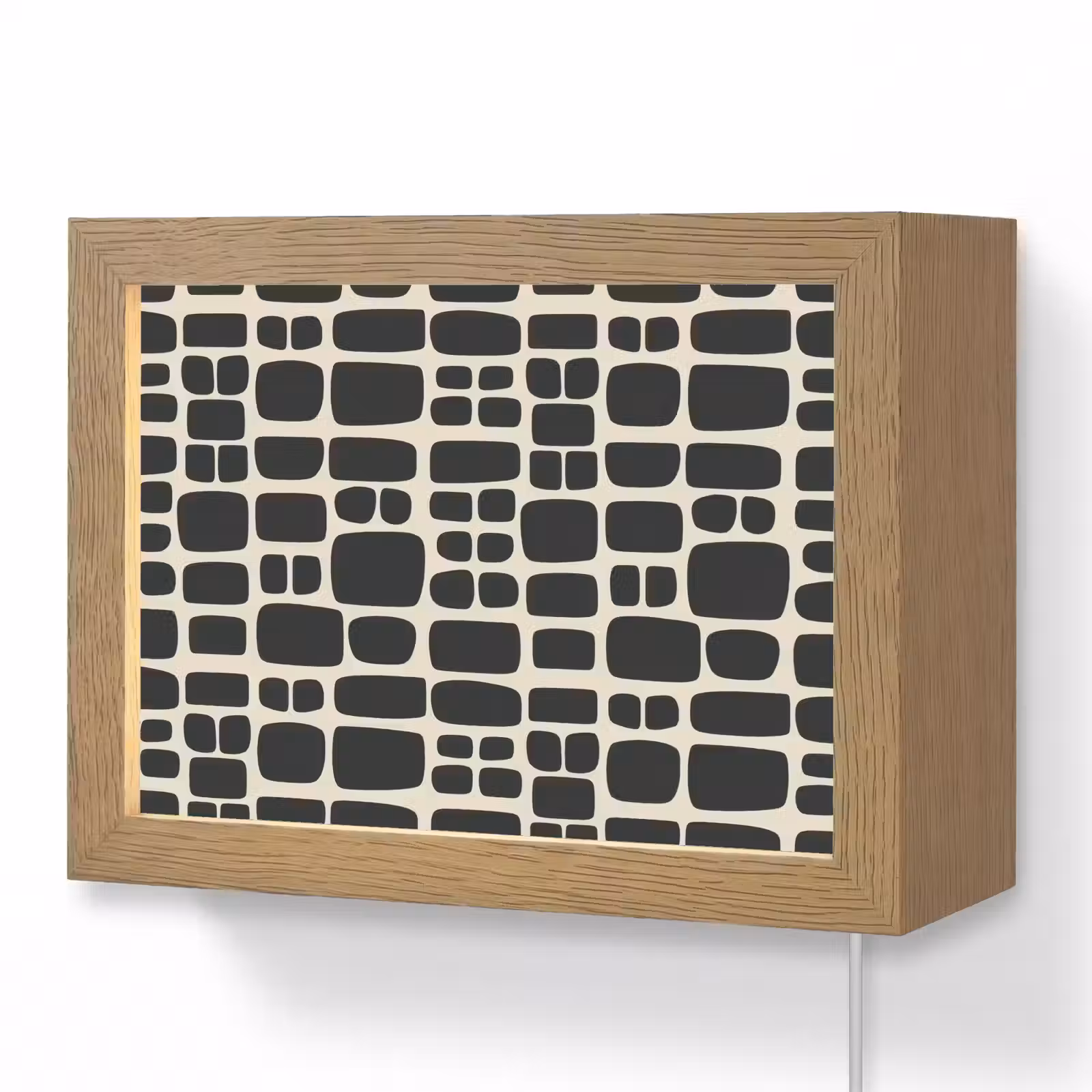 Lightbox - Wandlamp - Modern - Organisch - Zwart — 1
