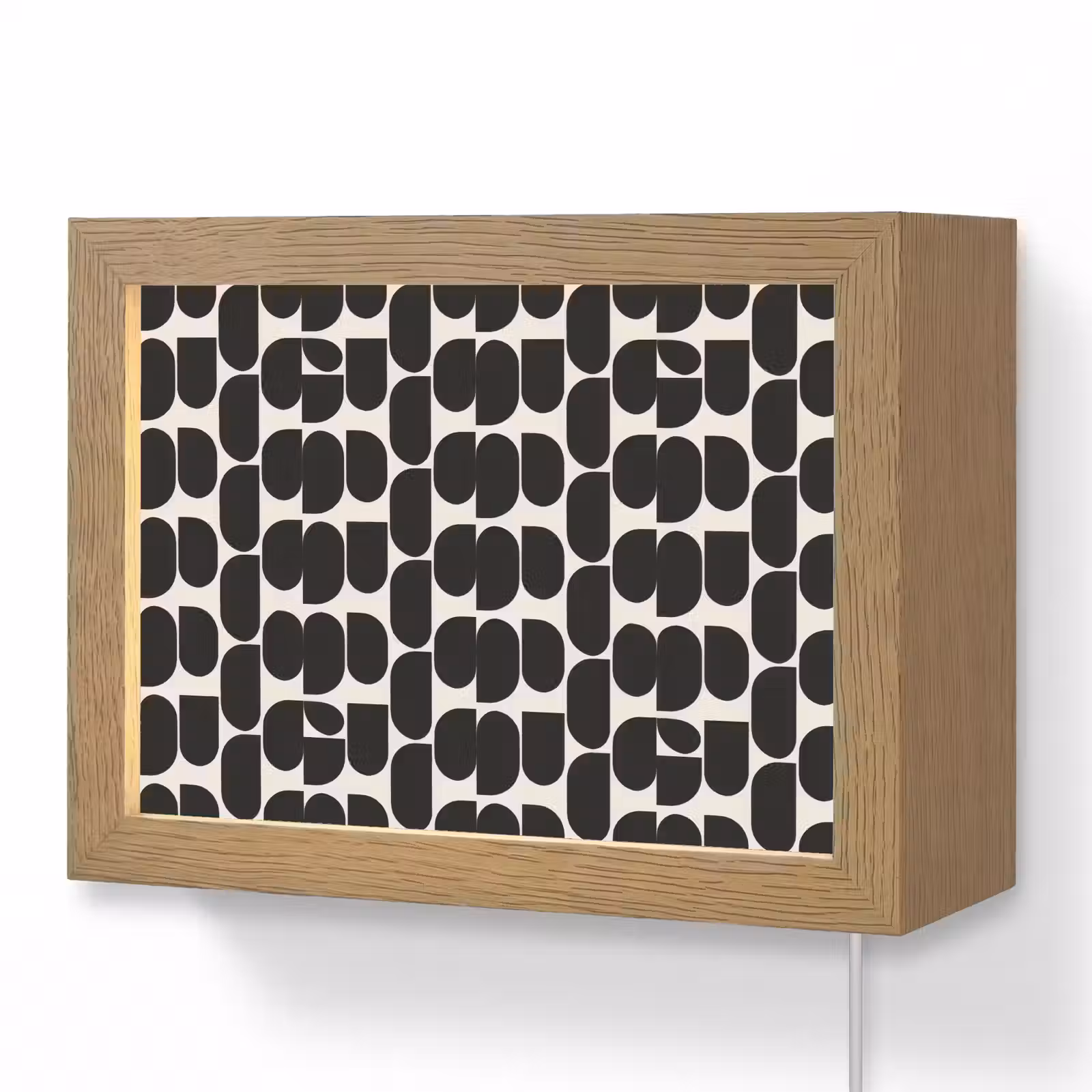 Lightbox - Wandlamp - Modern - Patroon - Zwart — 1