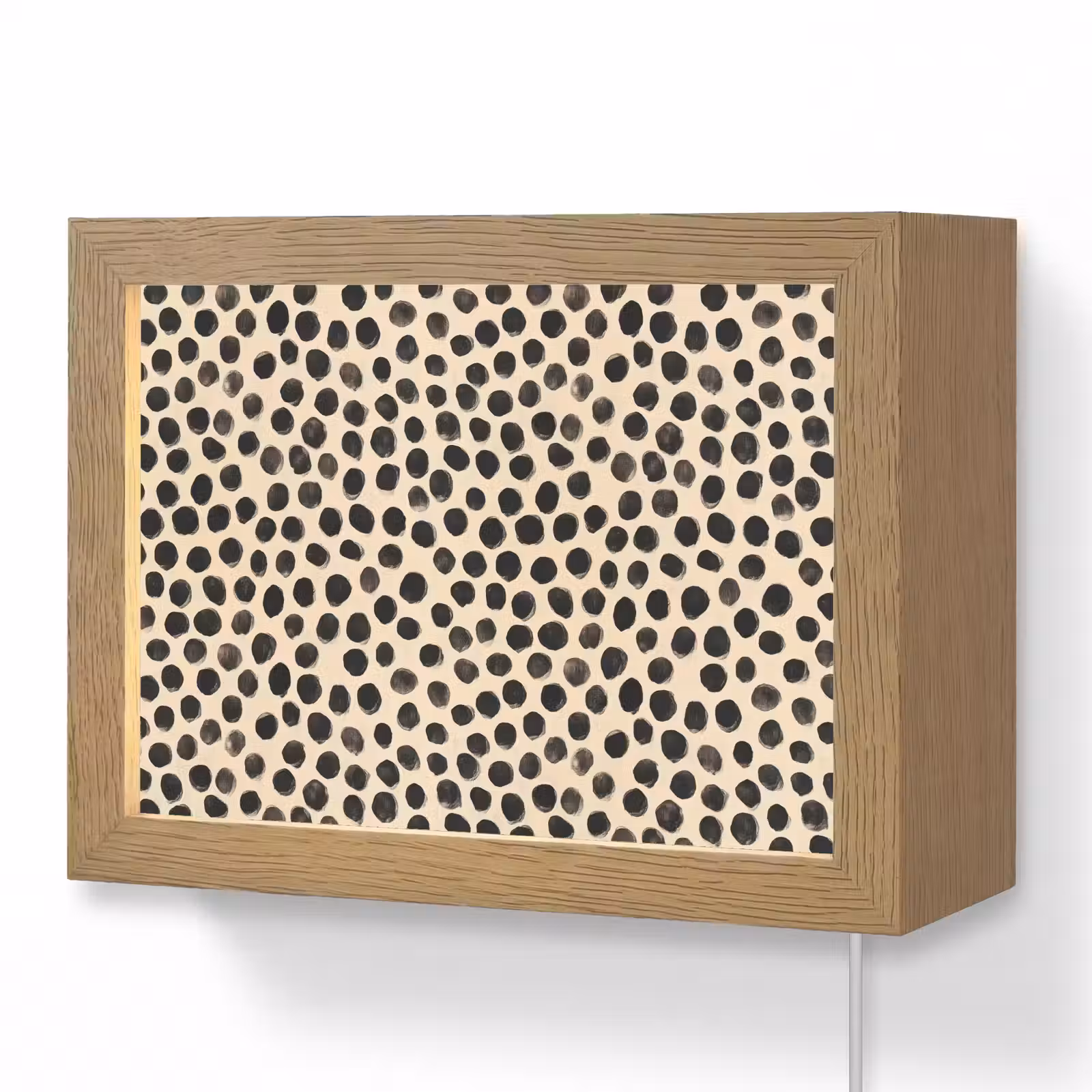 Lightbox - Wandlamp - Stippen - Patroon - Zwart — 1