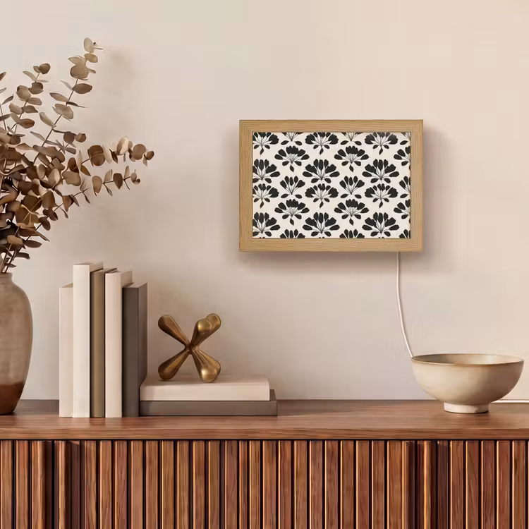 Lightbox - Wandlamp - Abstract - Patroon - Zwart — 4