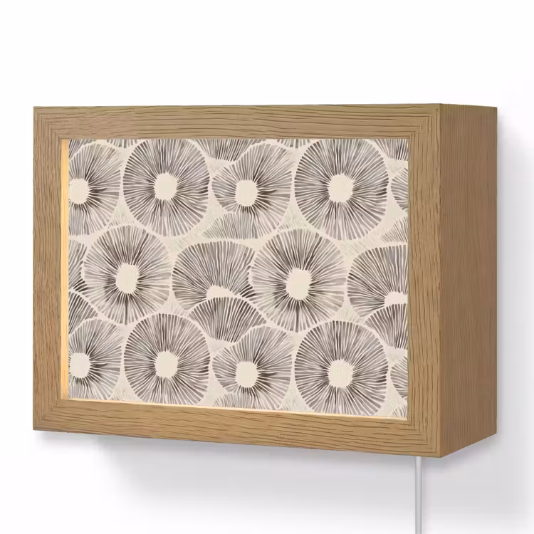 Lightbox - Wandlamp - Cirkels - Patroon - Zwart — 1