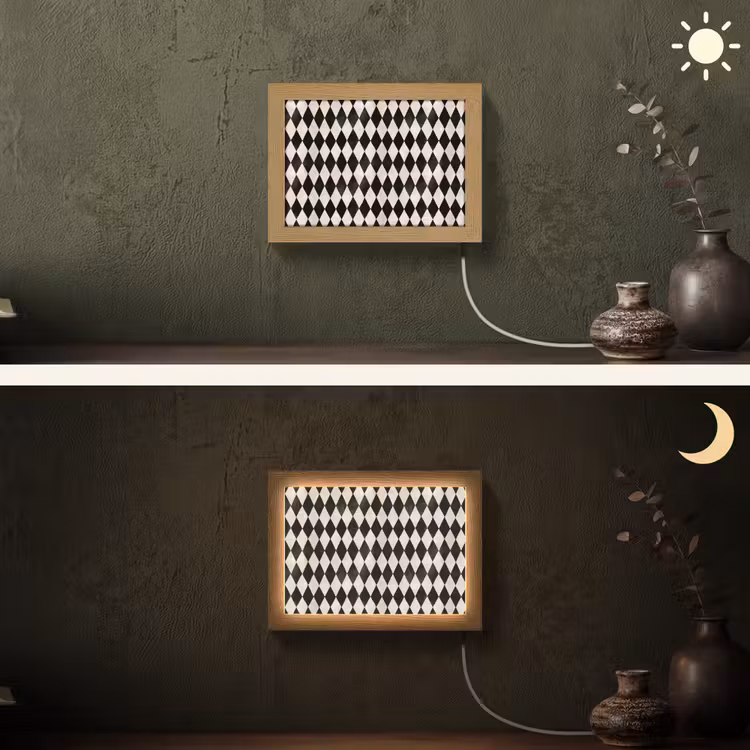 Lightbox - Wandlamp - Klassiek - Patroon - Zwart — 3