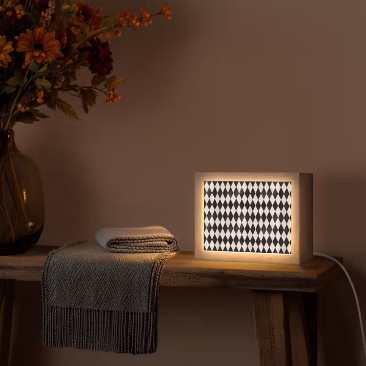 Lightbox - Wandlamp - Klassiek - Patroon - Zwart — 5