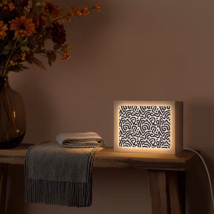 Lightbox - Wandlamp - Modern - Abstract - Zwart — 5