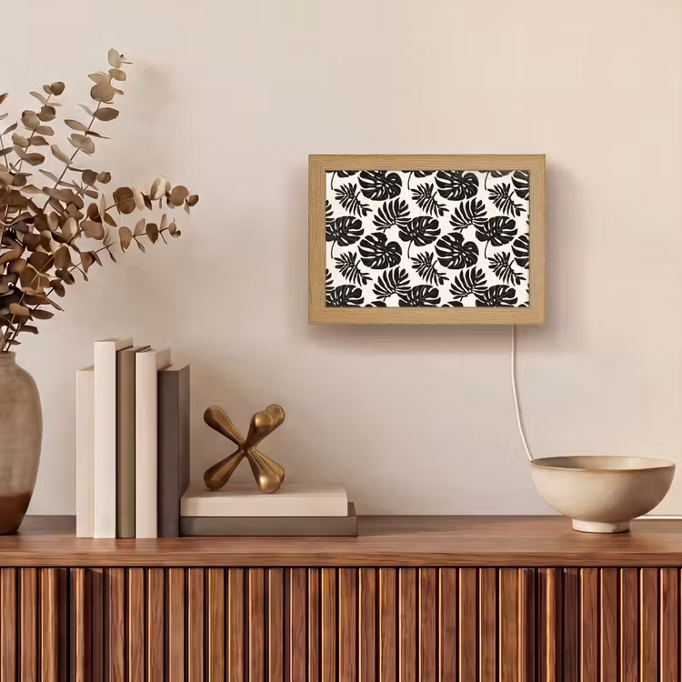 Lightbox - Wandlamp - Modern - Monstera - Zwart — 4