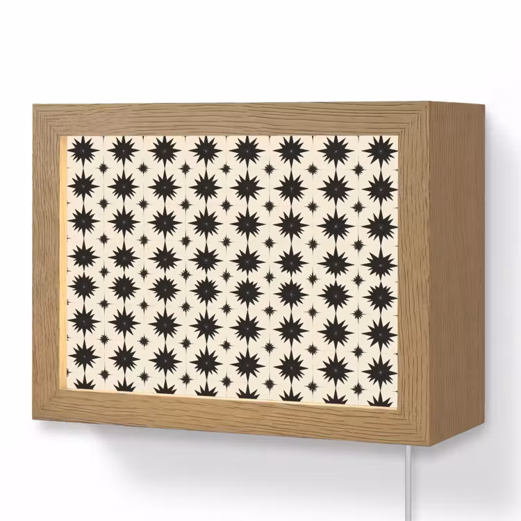 Lightbox - Wandlamp - Stervormen - Geometrisch - Zwart — 1